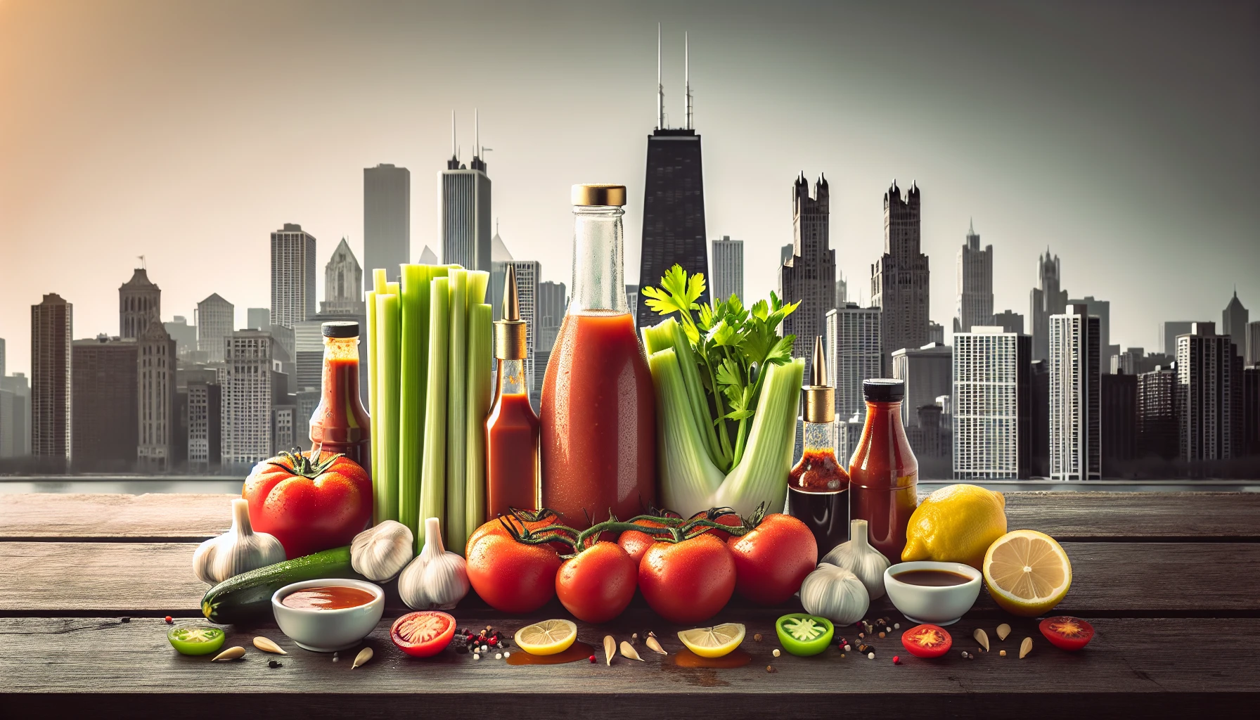 Bloody mary ingredients in Chicago? Like, whoa!